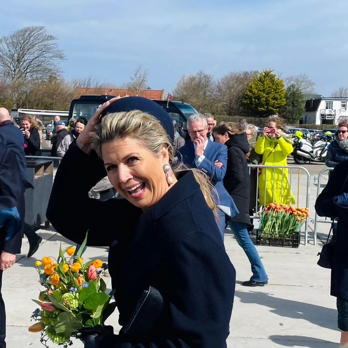 Koningspaar op bezoek bij The Tulip Barn