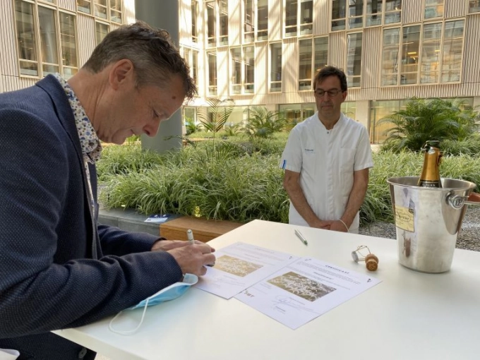 Diederik Gommers doopt nieuwe tulp Healthcare