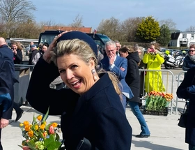 Koningspaar op bezoek bij The Tulip Barn